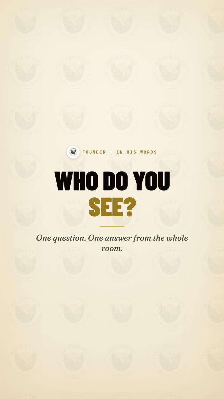 Who do you see? A human being