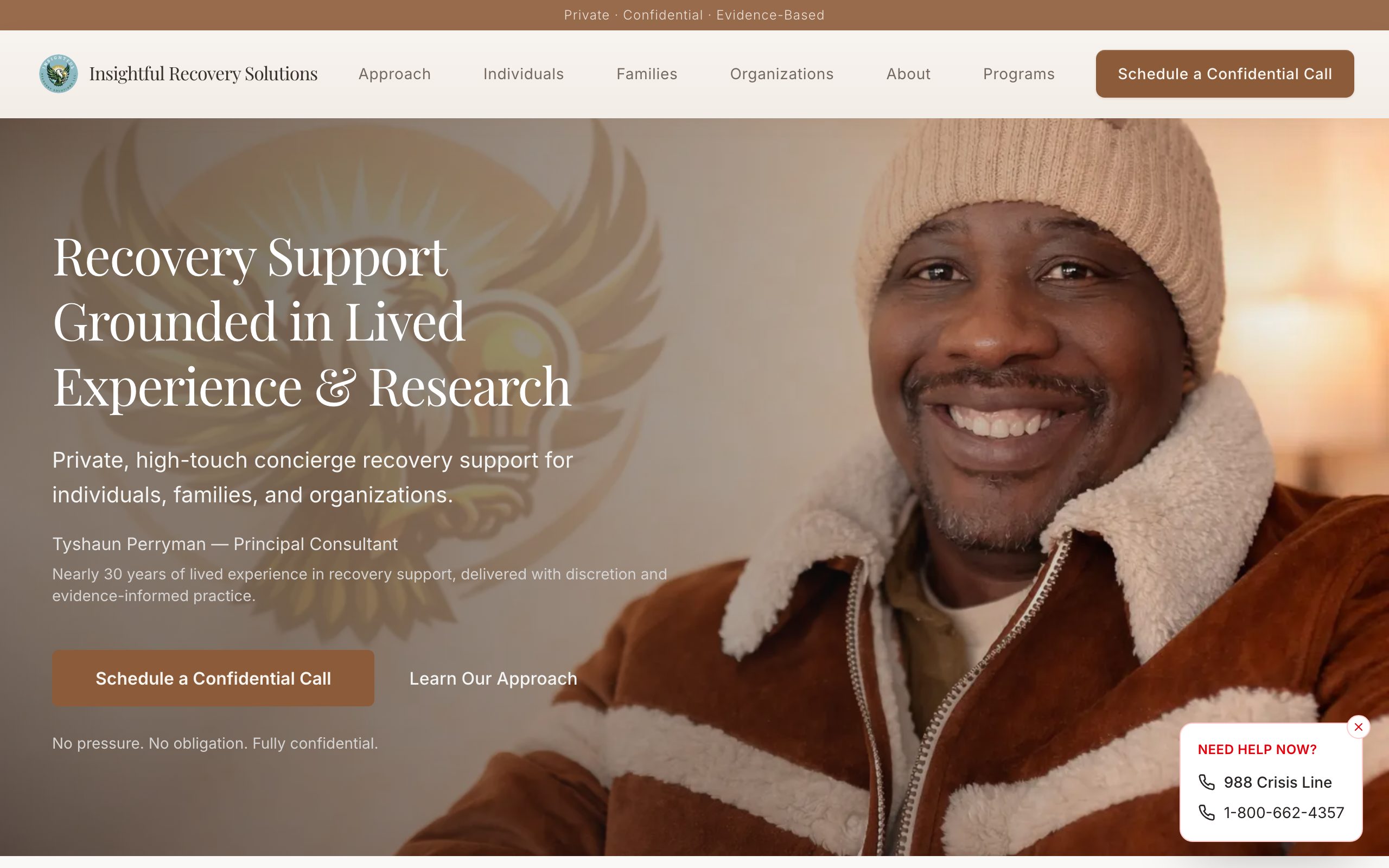 insightfulrecoverysolutions.org homepage