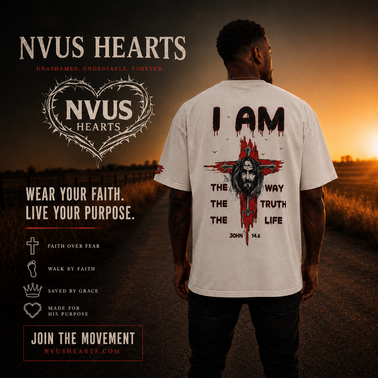 I Am — NVUS Hearts John 14:6 sunset road campaign